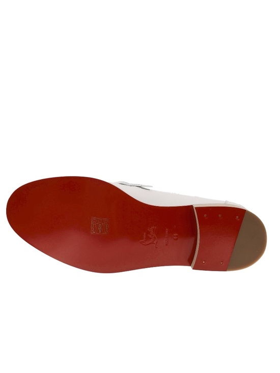 Christian Louboutin Penny Loafer White Leather Size 11 US New main image 6